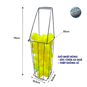 Giỏ nhặt bóng pickleball vivn sport
